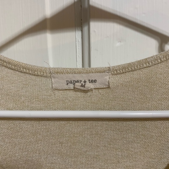 Cream Sweater with Crochet Sides - Picture 2 of 3